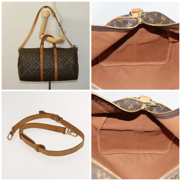 LOUIS VUITTON Monogram Keepall Bandouliere 55 Boston Bag - Picture 15 of 15